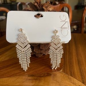 Icing Rhinestone Dangle Earrings